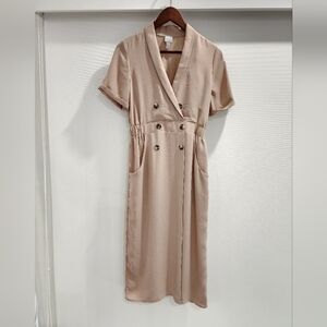 Asos midi dress in Beige